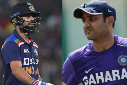 কোহলিকে চিনতে পারছেন না শেবাগ!