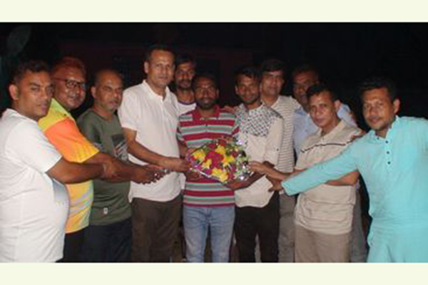 জেলা ফুটবল কল্যাণ সমিতির উদ্যোগে সংবর্ধনা অনুষ্ঠান 