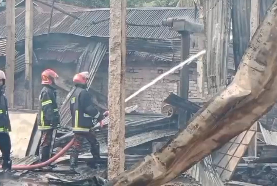 ফেনীর পাঁচগাছিয়ায় দুই কারখানায় আগুন