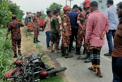 রাজবাড়ীতে বাসের চাপায় যুবক নিহত