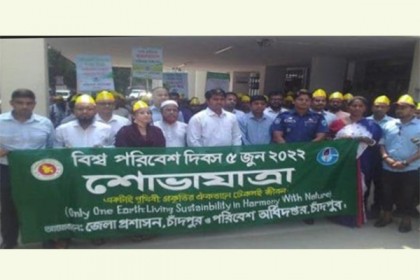 চাঁদপুরে বিশ্ব পরিবেশ দিবস পালন