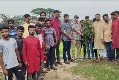 পরিবেশ দিবসে জয়পুরহাটে বৃক্ষরোপণ