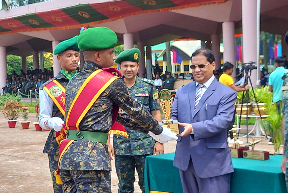 আনসার-ভিডিপির কর্মকর্তাদের প্রশিক্ষণ, সমাপনী কুচকাওয়াজ