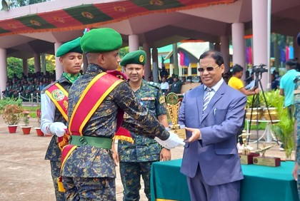 আনসার-ভিডিপির কর্মকর্তাদের প্রশিক্ষণ, সমাপনী কুচকাওয়াজ