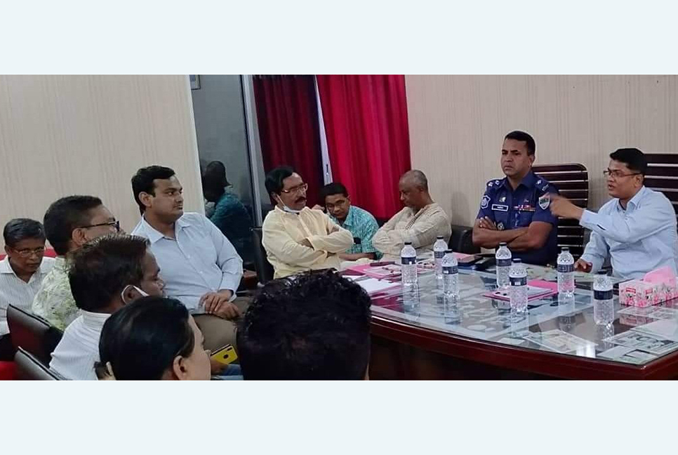 বাগেরহাট শহরের জলাবদ্ধতা নিরসনে মতবিনিময় 