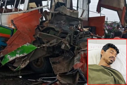 ঘুম চোখে ঝিমিয়ে গাড়ি চালাচ্ছিলেন ড্রাইভার, সতর্ক করেছিলেন হেলপার
