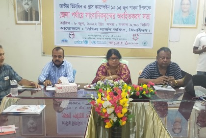 ঝিনাইদহে ভিটামিন 'এ প্লাস' ক্যাম্পেইন উপলক্ষে সভা