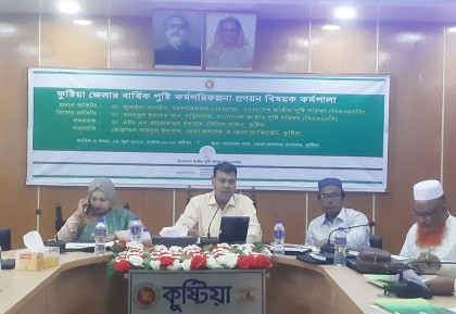 কুষ্টিয়ায় বার্ষিক পুষ্টি কর্মপরিকল্পনা উন্নয়ন বিষয়ক কর্মশালা