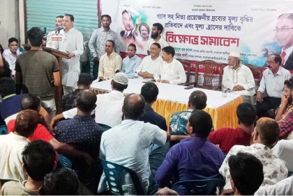 শেরপুরে জেলা বিএনপির বিক্ষোভ সমাবেশ
