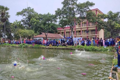 কিশোরগঞ্জে সাঁতার প্রশিক্ষণ ক্যাম্প