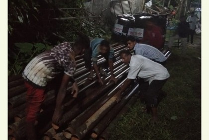 বরিশালে অনুমতি না নিয়ে বিসিকের মধ্যে গভীর নলকূপ স্থাপনের চেষ্টা, মালামাল জব্দ 