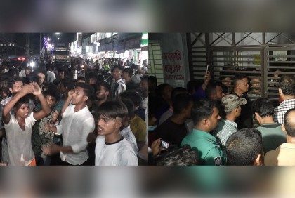 বরিশালে ইন্টার্ন চিকিৎসক ও শিক্ষার্থীদের পাল্টাপাল্টি বিক্ষোভ, দুর্ভোগে রোগীরা

