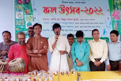 চাঁদপুর সরকারি কলেজে বাহারি দেশীয় ফলের উৎসব