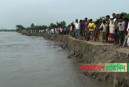 নাগরপুরে যমুনা নদীর ভাঙন তীরে জিওব্যাগ বৃদ্ধির দাবি