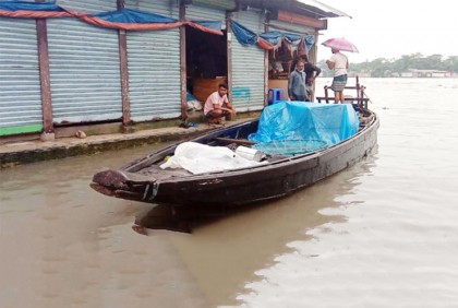 ১৫ দিনের ব্যবধানে ফের বন্যার কবলে সুনামগঞ্জের নিম্নাঞ্চল

