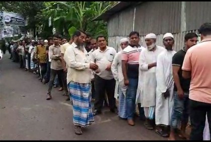 শরীয়তপুরে শেষ ধাপের ৭ ইউনিয়নে ভোটগ্রহণ চলছে