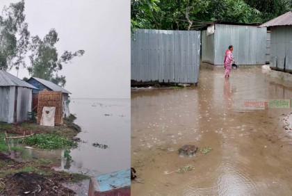 তিস্তার পানি বিপদসীমার ১৪ সেন্টিমিটার ওপরে, পানিবন্দিদের নির্ঘুম রাত