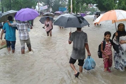 সিলেটে বৃষ্টি থামার ব্যাপারে নেই কোনো ‘সুসংবাদ’

