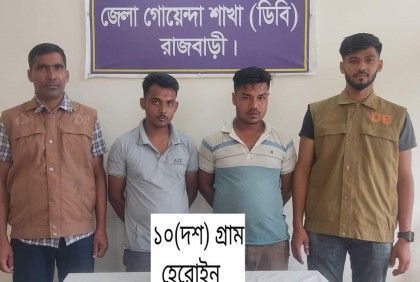 গোয়ালন্দে হেরোইনসহ গ্রেফতার ২