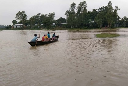 জামালপুরে যমুনার পানি বিপদসীমার উপরে, দেখা দিয়েছে আগাম বন্যা