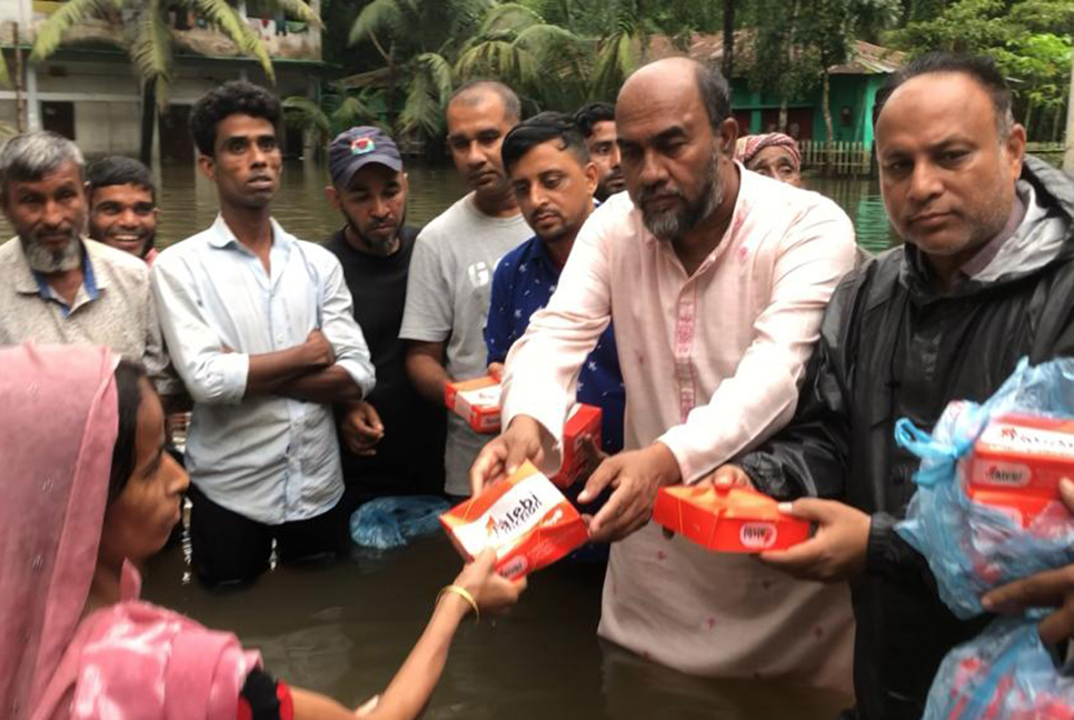 বন্যা দুর্গতদের পাশে সিলেট জেলা বিএনপি