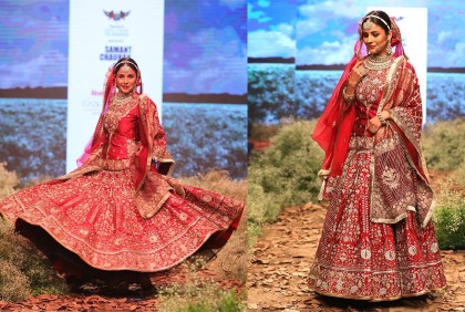 র‍্যাম্পে অভিষেকেই নজর কাড়লেন শেহনাজ