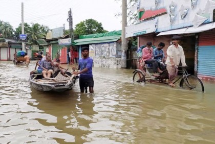 ৪ দিন পর সুনামগঞ্জ শহরে ফিরেছে বিদ্যুৎ 

