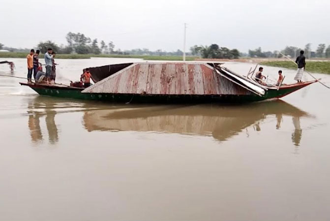 রংপুরে বন্যা পরিস্থিতি 
অপরিবর্তিত