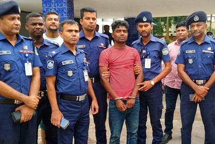 শেরপুরে হাতকড়াসহ আসামি পালানোর ৩ ঘণ্টা পর গ্রেফতার 