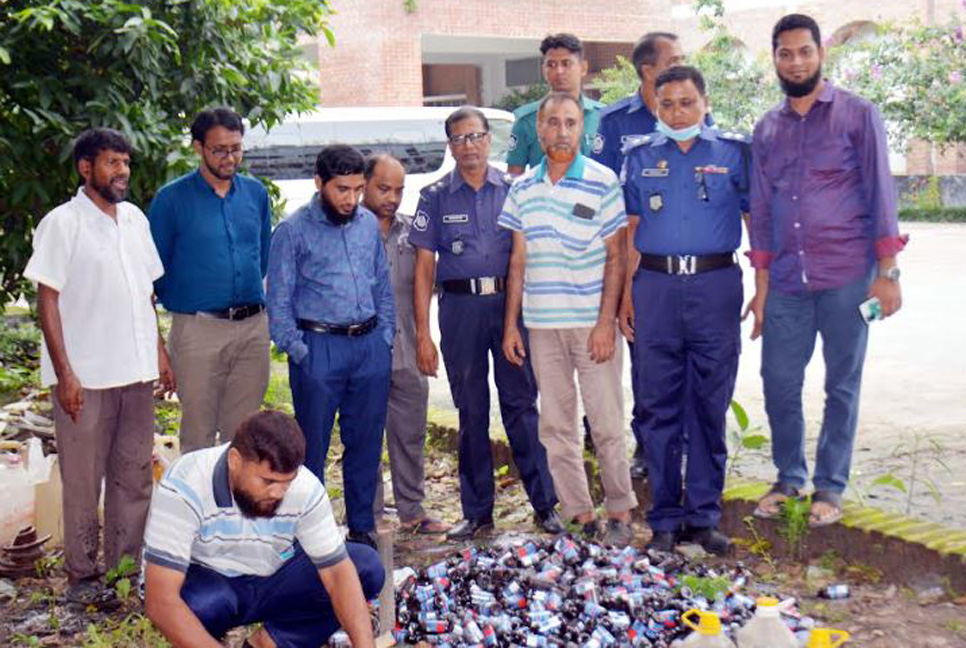 রংপুরের ৮৬ মাদক মামলার আলামত ধ্বংস