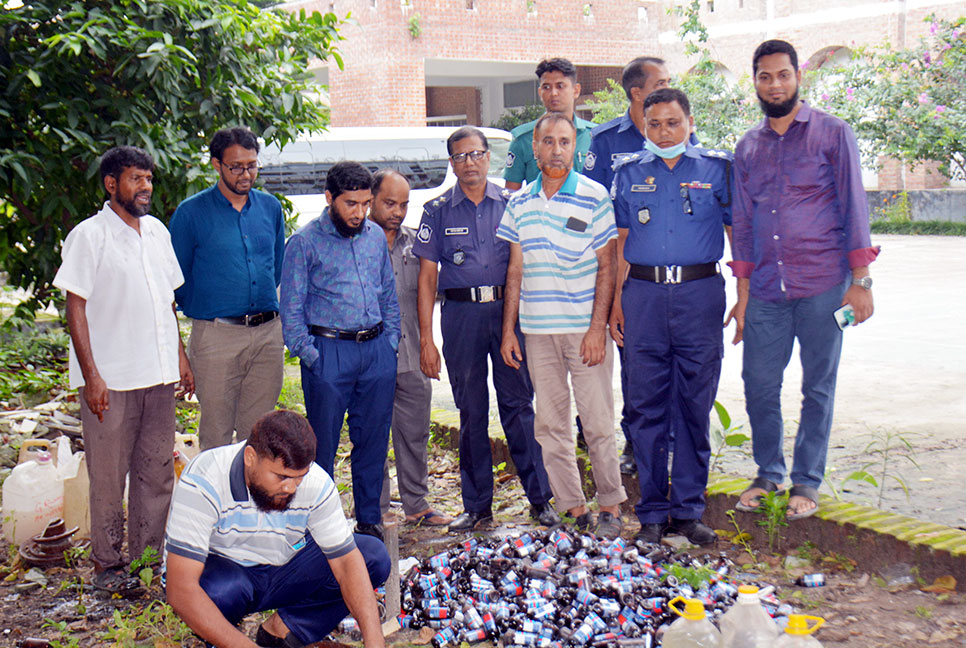 রংপুরের ৮৬ মাদক মামলার আলামত ধ্বংস