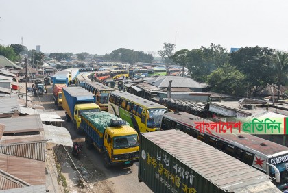 দৌলতদিয়া প্রান্তে যানজট-ভোগান্তি