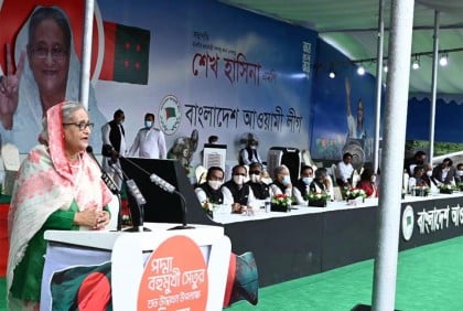 ‘পদ্মা সেতু নির্মাণে যারা বাধা দিয়েছিল, তাদের উপযুক্ত জবাব দিয়েছি’

