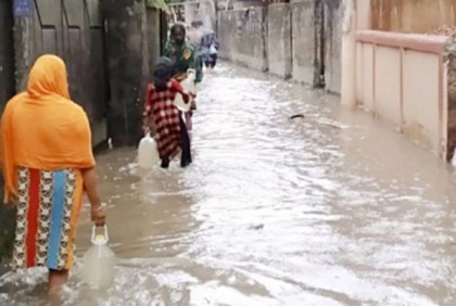 সিলেটে কাটেনি খাবার ও বিশুদ্ধ পানির সংকট
