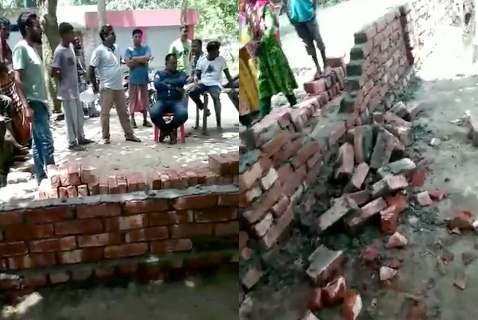 চাঁদা না দেওয়ায় প্রাচীর ভাঙার অভিযোগ কাউন্সিলরের বিরুদ্ধে