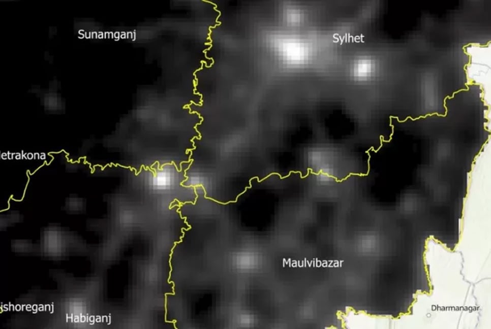 রাতের আলোর উজ্জ্বলতা দিয়ে বন্যার ঝুঁকি পরিমাপের অভিনব গবেষণা 

