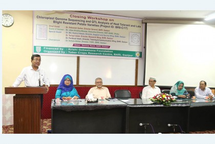 বারিতে আলুর তাপ সহিষ্ণু ও রোগ প্রতিরোধী জাতের প্রকল্পের কর্মশালা 