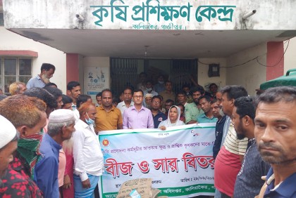 কালিয়াকৈরে বিনামূল্যে সার ও বীজ বিতরণ