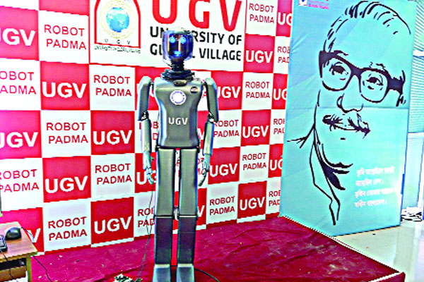 পদ্মা সেতুর নামে বরিশালে রোবট