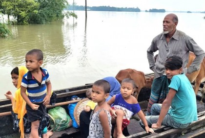 ‘দীর্ঘমেয়াদি’ বন্যার কবলে সিলেট 

