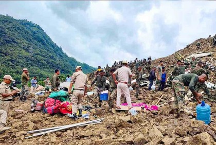 মনিপুরে ভূমিধস : নিহত বেড়ে ১৪, নিখোঁজ অর্ধশতাধিক