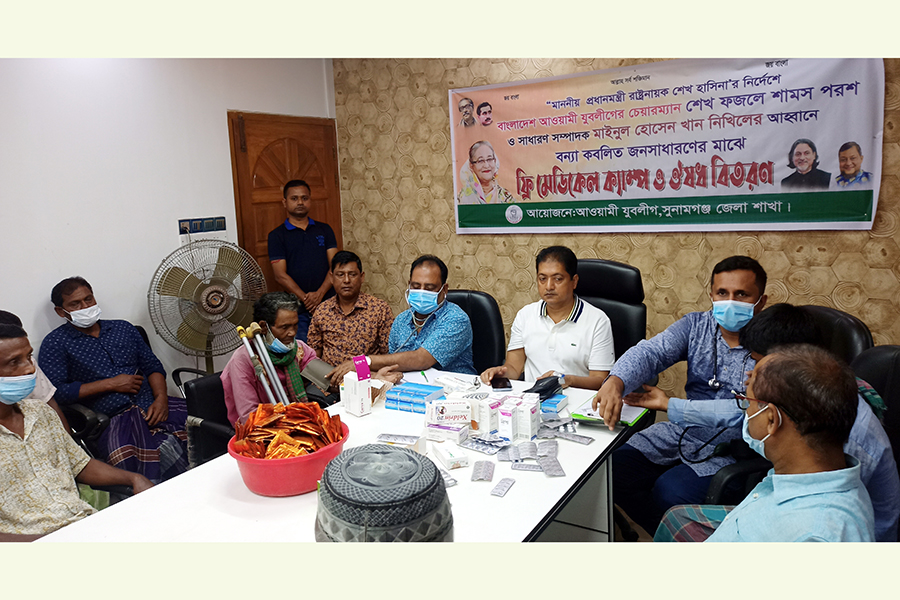 সুনামগঞ্জ ৪০০ জন বন্যাদুর্গতকে বিনামূল্যে চিকিৎসাসেবা