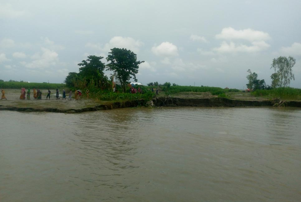 বগুড়ায় যমুনা নদীর পানি কমছে 
