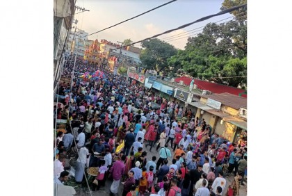 ধামরাইয়ে উল্টো রথযাত্রা অনুষ্ঠিত