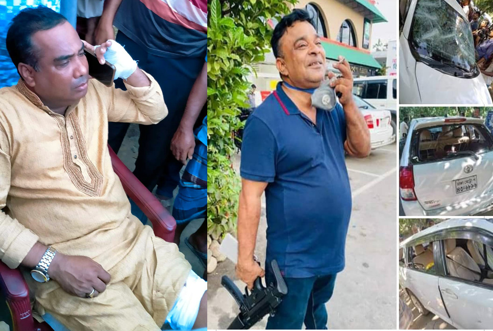 কুমিল্লায় যুবলীগ নেতার ওপর হামলা, গাড়ি ভাঙচুর

