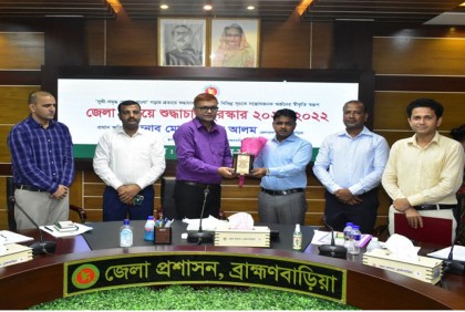 জাতীয় শুদ্ধাচার পুরস্কার পেলেন ব্রাহ্মণবাড়িয়ার ছয় কর্মকর্তা-কর্মচারী