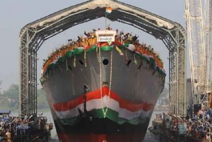 ভারতের অত্যাধুনিক যুদ্ধজাহাজ দুনাগিরির উদ্বোধন