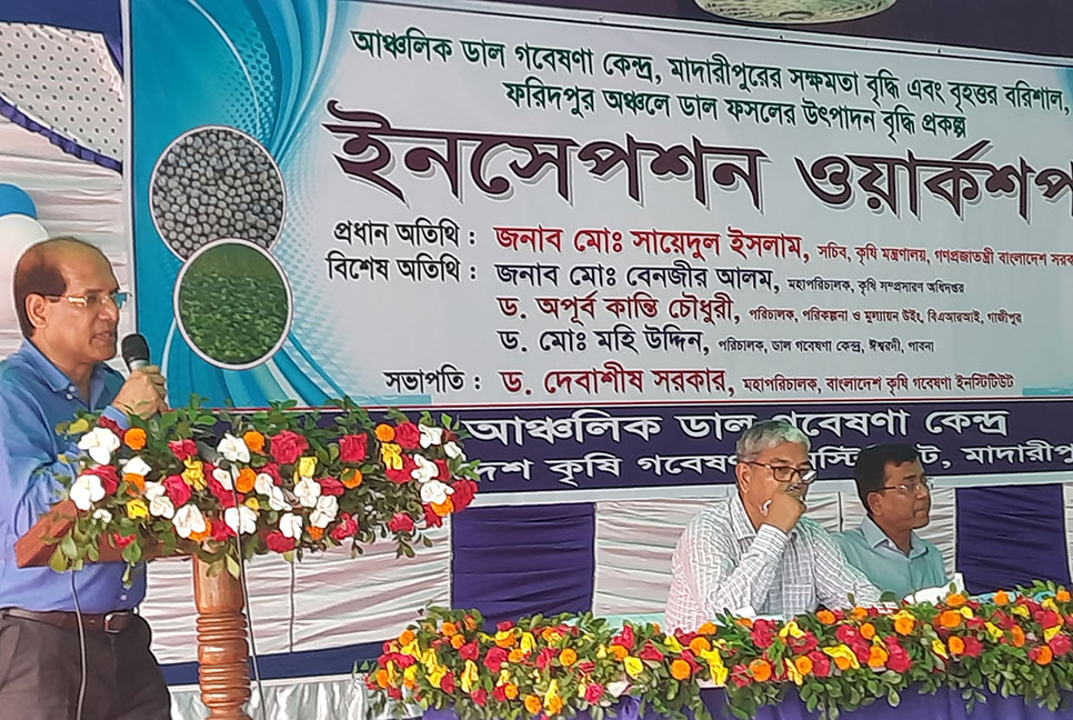 মাদারীপুরে ডাল ফসলের উৎপাদন বৃদ্ধির জন্য প্রকল্প গ্রহণ