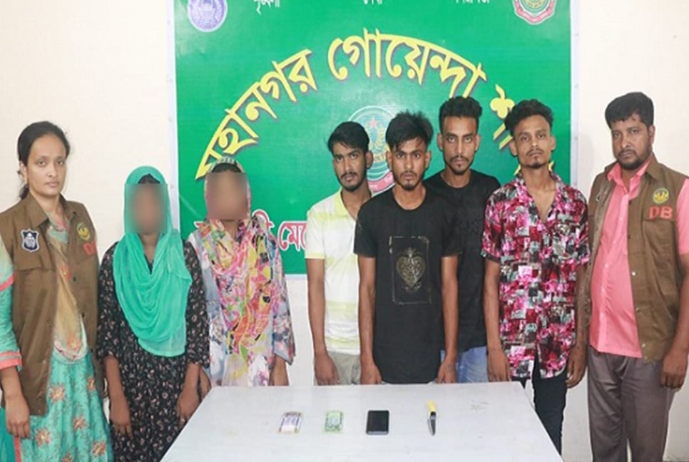 অপহরণ ও অর্থ আদায়ে ‘নারীর টোপ’, গ্রেফতার ৬