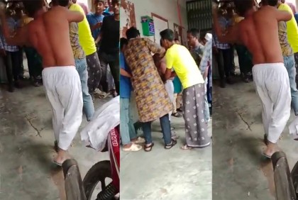 চুরির অভিযোগে মাদ্রাসার খাদেমকে বেধড়ক মারপিট, ভিডিও ভাইরাল